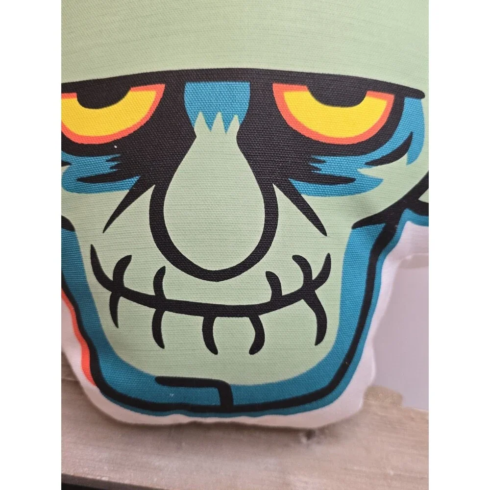 Hyde & Eek Frankenstein Glow in the Dark Shaped Throw Pillow Halloween Monster